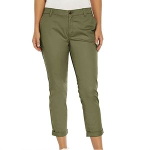 Gap Women's Relaxed Girlfriend Cuffed Twill Pant